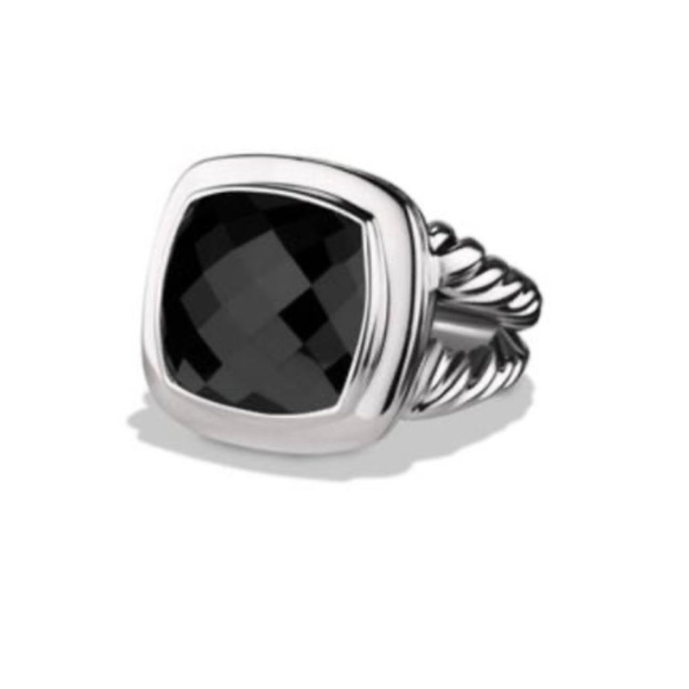 David Yurman Black Onyx Albion Ring Size 5